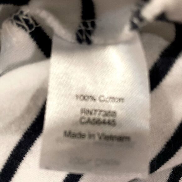 J. Crew Navy & White Striped Top Small - Picture 4 of 5
